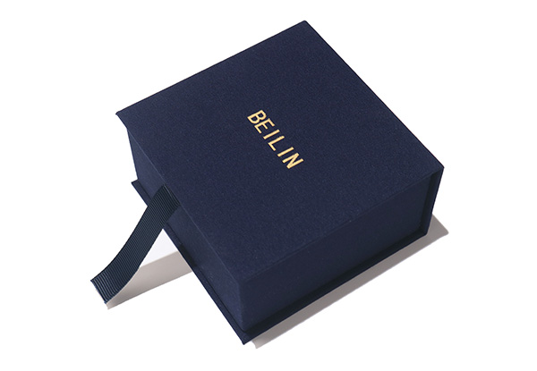 蓝色棉布书型盒