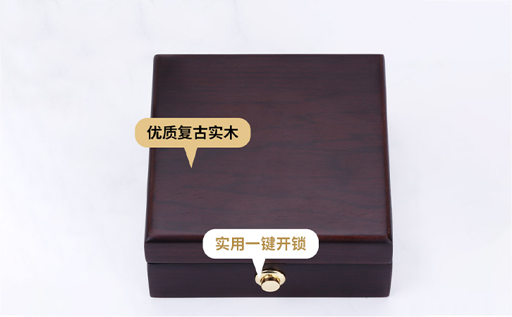 广东木质首饰盒细节