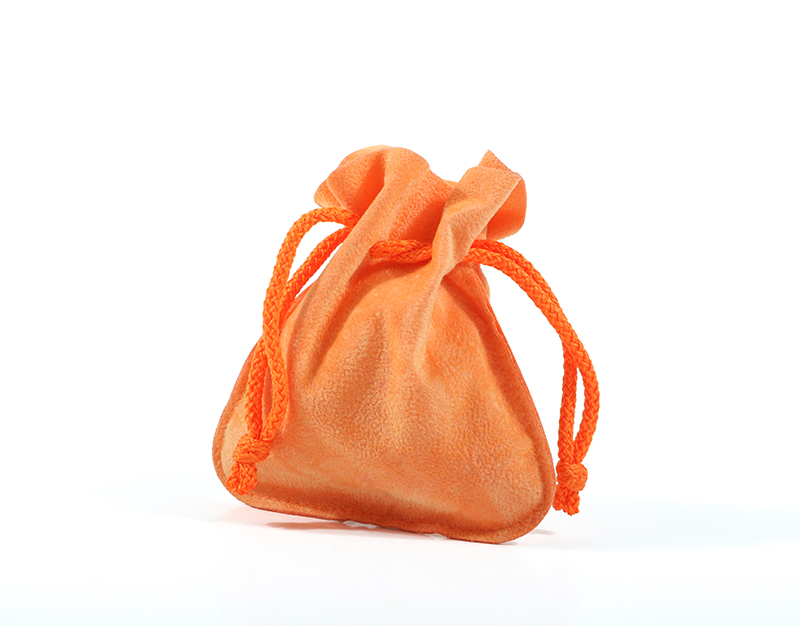 定制橙色首饰布袋厂家