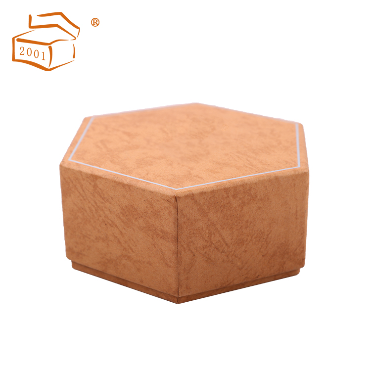  hexagonal chocolate gift paper box with divider