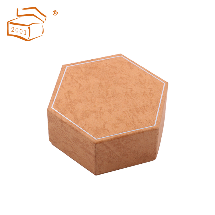  hexagonal chocolate gift paper box with divider