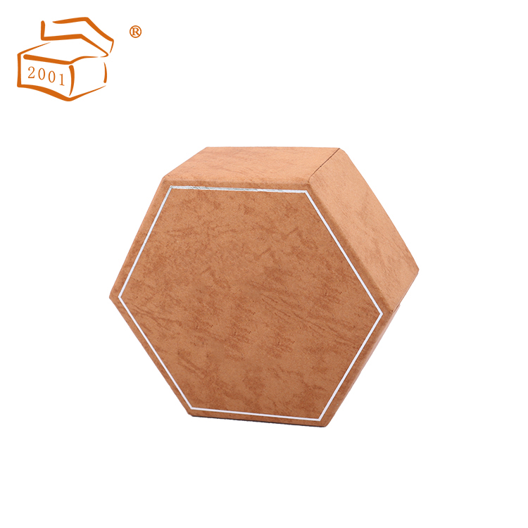  hexagonal chocolate gift paper box with divider