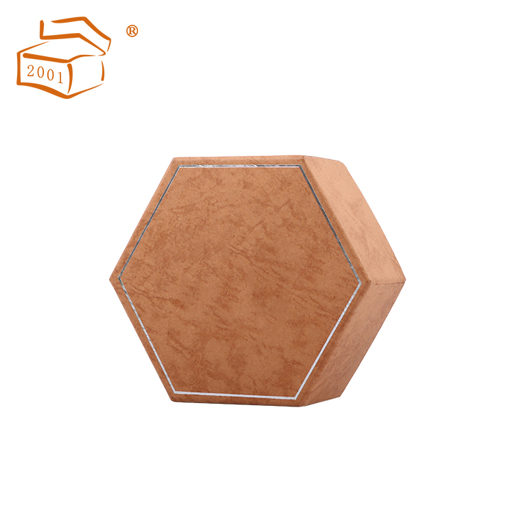  hexagonal chocolate gift paper box with divider